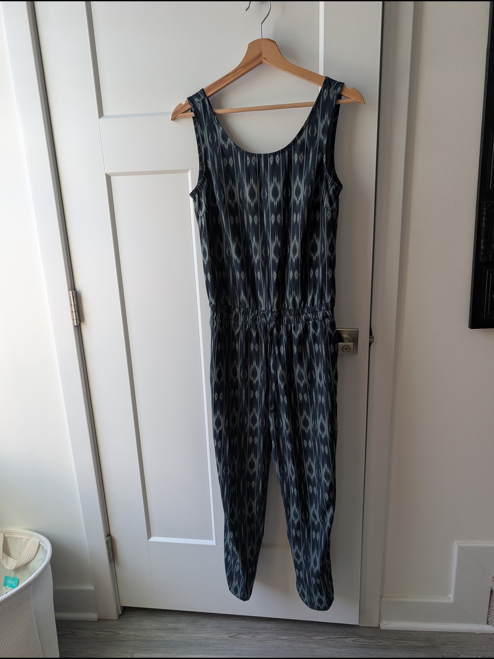 Athleta Sleeveless Ikat Cross Back Jumpsuit